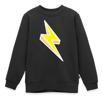 Blitz Comic Rapide - Sweat Premium enfant bio - noir - Devant - AI Model Kid Female (0cm)