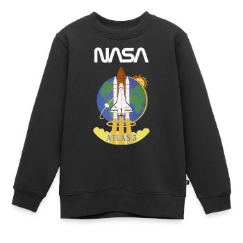 NASA Atlas 3 - Sweat Premium enfant bio - noir - Devant - AI Model Kid Female (0cm)