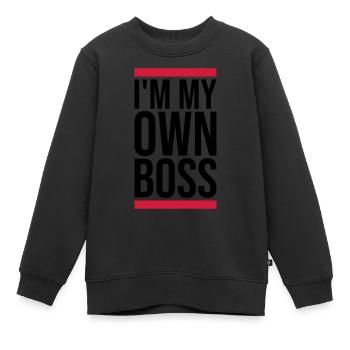 My Own Boss - Kinder Premium Organic Sweatshirt - Schwarz - Vorne - AI Model Kid Female (0cm)
