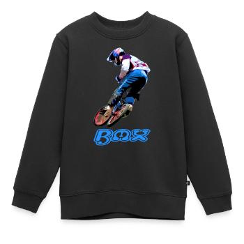 BMX Rennsport - Kinder Premium Organic Sweatshirt - Schwarz - Vorne - AI Model Kid Female (0cm)