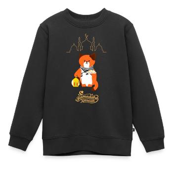 Ramadan Kareem Silhouette - Kinder Premium Organic Sweatshirt - Schwarz - Vorne - AI Model Kid Female (0cm)