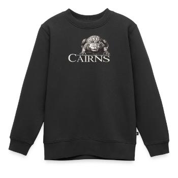 Cairns Aligator - Kinder Premium Organic Sweatshirt - Schwarz - Vorne - AI Model Kid Female (0cm)