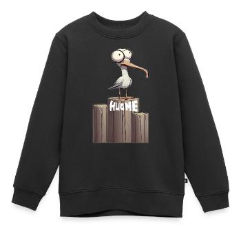 Hug me! Umarme mich - Kinder Premium Organic Sweatshirt - Schwarz - Vorne - AI Model Kid Female (0cm)