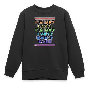 Quoi qu’il en soit, je dis que l’attitude n’a pas d’importance pour moi - Sweat Premium enfant bio - noir - Devant - AI Model Kid Female (0cm)
