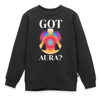 Got Aura Trendy Viral - Kinder Premium Organic Sweatshirt - Schwarz - Vorne - AI Model Kid Female (0cm)