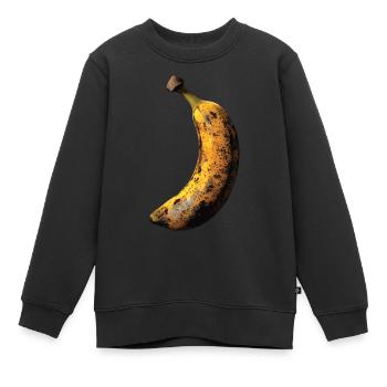 Banane - Kinder Premium Organic Sweatshirt - Schwarz - Vorne - AI Model Kid Female (0cm)