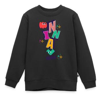 Nina Name First Name Nini Name Ninachen - Kinder Premium Organic Sweatshirt - Schwarz - Vorne - AI Model Kid Female (0cm)