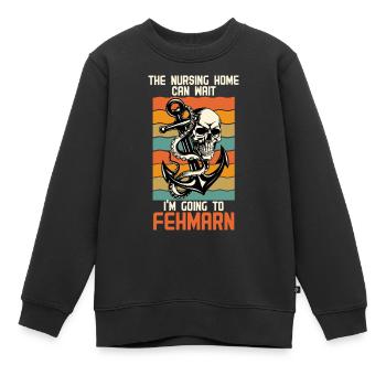 Opa ALTERSHEIM KANN WARTEN ICH FAHR NACH - Kinder Premium Organic Sweatshirt - Schwarz - Vorne - AI Model Kid Female (0cm)