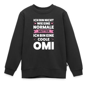 Oma Großmutter Großmütter Geschenk - Kinder Premium Organic Sweatshirt - Schwarz - Vorne - AI Model Kid Female (0cm)