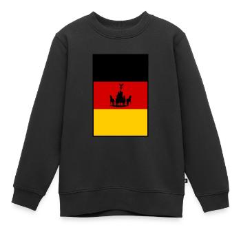 Deutschland Brandenburger Tor - Kinder Premium Organic Sweatshirt - Schwarz - Vorne - AI Model Kid Female (0cm)