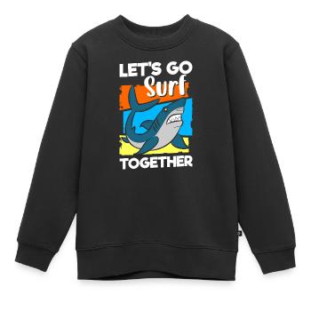 Hai Meer Unter Wasser Raubfisch - Kinder Premium Organic Sweatshirt - Schwarz - Vorne - AI Model Kid Female (0cm)