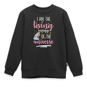 Astronaut Planet Sonne Kosmos - Kinder Premium Organic Sweatshirt - Schwarz - Vorne - AI Model Kid Female (0cm)