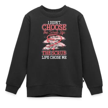 Études médicales Plaie d’amour - Sweat Premium enfant bio - noir - Devant - AI Model Kid Female (0cm)