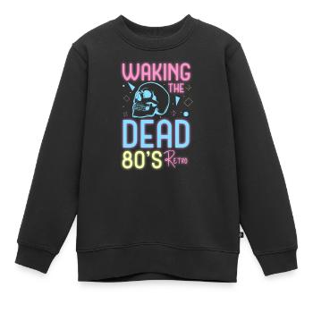 Neon Music Geek Neon Party - Sweat Premium enfant bio - noir - Devant - AI Model Kid Female (0cm)