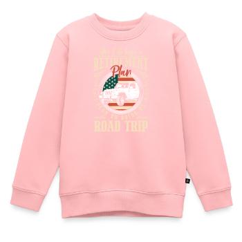 Urlaub Freie Natur Neue Welt Auto - Kinder Premium Organic Sweatshirt - Rosa - Vorne - AI Model Kid Female (0cm)