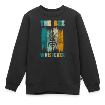Abeille abeille abeille - Sweat Premium enfant bio - noir - Devant - AI Model Kid Female (0cm)