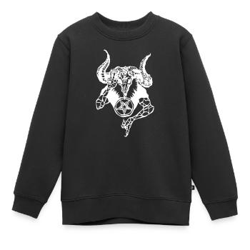 Devil Halloween - Sweat Premium enfant bio - noir - Devant - AI Model Kid Female (0cm)