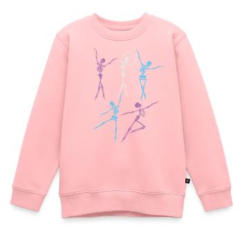 Soirée dansante - Sweat Premium enfant bio - rose - Devant - AI Model Kid Female (0cm)