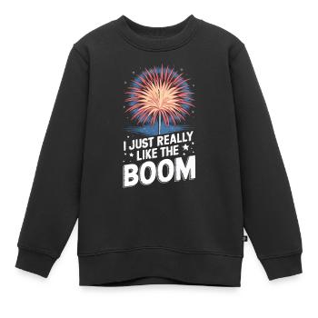 Pyrotechniker Feuerwerk Pyrotechnik - Kinder Premium Organic Sweatshirt - Schwarz - Vorne - AI Model Kid Female (0cm)