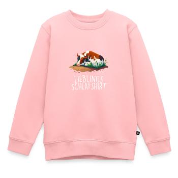 Lieblings Schlafshirt Kuh Kühe Schlafanzug - Kinder Premium Organic Sweatshirt - Rosa - Vorne - AI Model Kid Female (0cm)