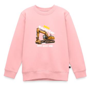 Bauleiter Bauherr Bagger Kinder Lustig - Kinder Premium Organic Sweatshirt - Rosa - Vorne - AI Model Kid Female (0cm)