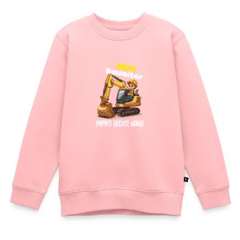 Bagger Bauleiter Bauherr Kinder Lustig - Kinder Premium Organic Sweatshirt - Rosa - Vorne - AI Model Kid Female (0cm)