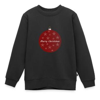 Merry Christmas - Kinder Premium Organic Sweatshirt - Schwarz - Vorne - AI Model Kid Female (0cm)