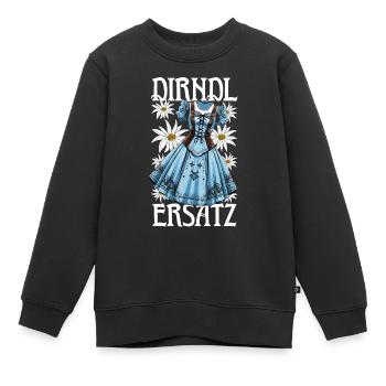 Dirndl Ersatz - Kinder Premium Organic Sweatshirt - Schwarz - Vorne - AI Model Kid Female (0cm)