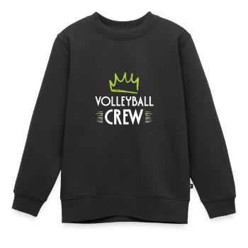 Équipe de volley-ball - Sweat Premium enfant bio - noir - Devant - AI Model Kid Female (0cm)