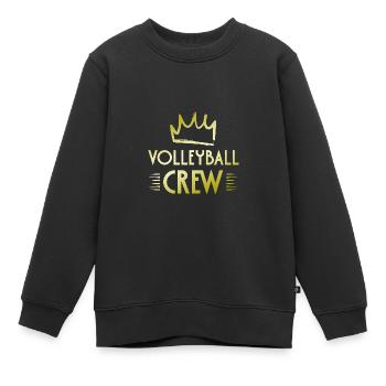 Équipe de volley-ball - Sweat Premium enfant bio - noir - Devant - AI Model Kid Female (0cm)