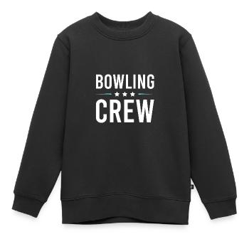 Équipe de bowling - Sweat Premium enfant bio - noir - Devant - AI Model Kid Female (0cm)