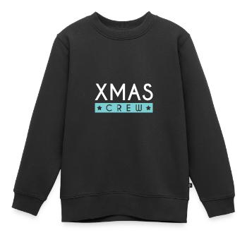 Xmas Crew - Kinder Premium Organic Sweatshirt - Schwarz - Vorne - AI Model Kid Female (0cm)