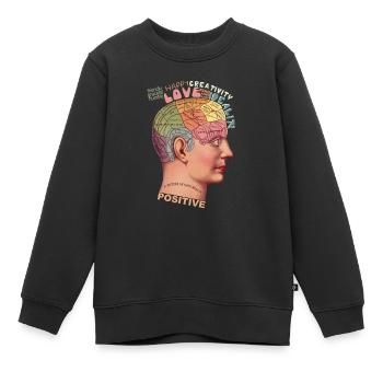 bonne santé - Sweat Premium enfant bio - noir - Devant - AI Model Kid Female (0cm)