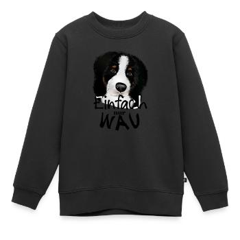 Hundeliebe - Kinder Premium Organic Sweatshirt - Schwarz - Vorne - AI Model Kid Female (0cm)