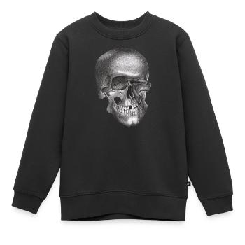 Winking Skull - Skull - Kids Premium Organic Sweatshirt - black - Front - AI Model Kid Female (0cm)