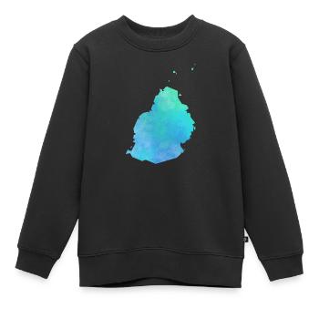 Mauritius - Kinder Premium Organic Sweatshirt - Schwarz - Vorne - AI Model Kid Female (0cm)