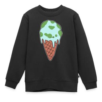 Militant environnemental de Melting Earth - Sweat Premium enfant bio - noir - Devant - AI Model Kid Female (0cm)