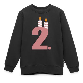 2. Geburtstag - Kinder Premium Organic Sweatshirt - Schwarz - Vorne - AI Model Kid Female (0cm)