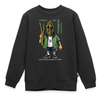 Association des asperges - Sweat Premium enfant bio - noir - Devant - AI Model Kid Female (0cm)