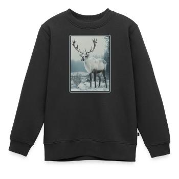 Renne Renne - Sweat Premium enfant bio - noir - Devant - AI Model Kid Female (0cm)