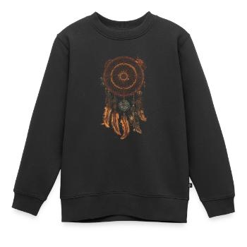 Dream Catcher Free Spirit Boho Leisure Design - Sweat Premium enfant bio - noir - Devant - AI Model Kid Female (0cm)