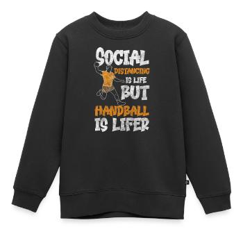Sport SIeger Competition Goalkeeper - Kids Premium Organic Sweatshirt - black - Front - AI Model Kid Female (0cm)