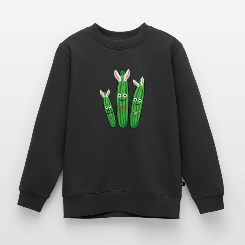 Trio de concombre,concombre,concombre,concombre,concombre,concombre,lapins, lapins Sweat Premium enfant bio