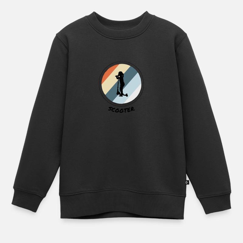 Trottinette - Sweat Premium enfant bio - noir