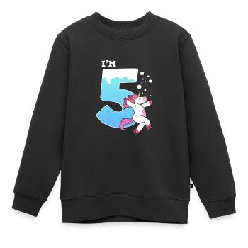 Patinage sur glace Patinage sur glace Patinage sur glace - Sweat Premium enfant bio - noir - Devant - AI Model Kid Female (0cm)
