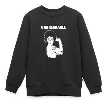 Afro Latina - Kinder Premium Organic Sweatshirt - Schwarz - Vorne - AI Model Kid Female (0cm)