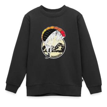 Paragliding Geschenk - Kinder Premium Organic Sweatshirt - Schwarz - Vorne - AI Model Kid Female (0cm)