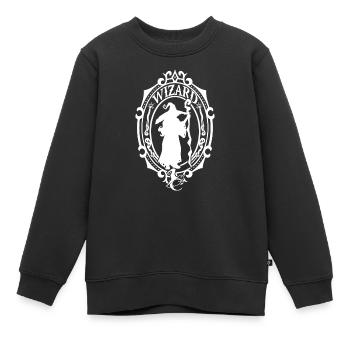 Wizard-RPG für Rollenspieler - Kinder Premium Organic Sweatshirt - Schwarz - Vorne - AI Model Kid Female (0cm)