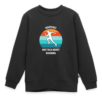 Floorball Unihockey Feldhockey Hallenhockey - Kinder Premium Organic Sweatshirt - Schwarz - Vorne - AI Model Kid Female (0cm)