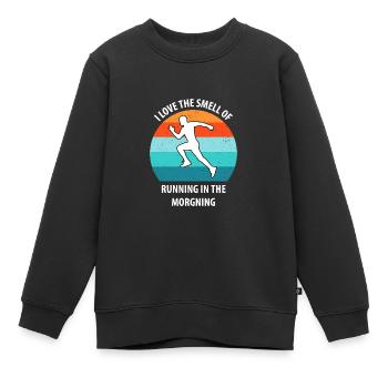 Floorball Unihockey Feldhockey Hallenhockey - Kinder Premium Organic Sweatshirt - Schwarz - Vorne - AI Model Kid Female (0cm)